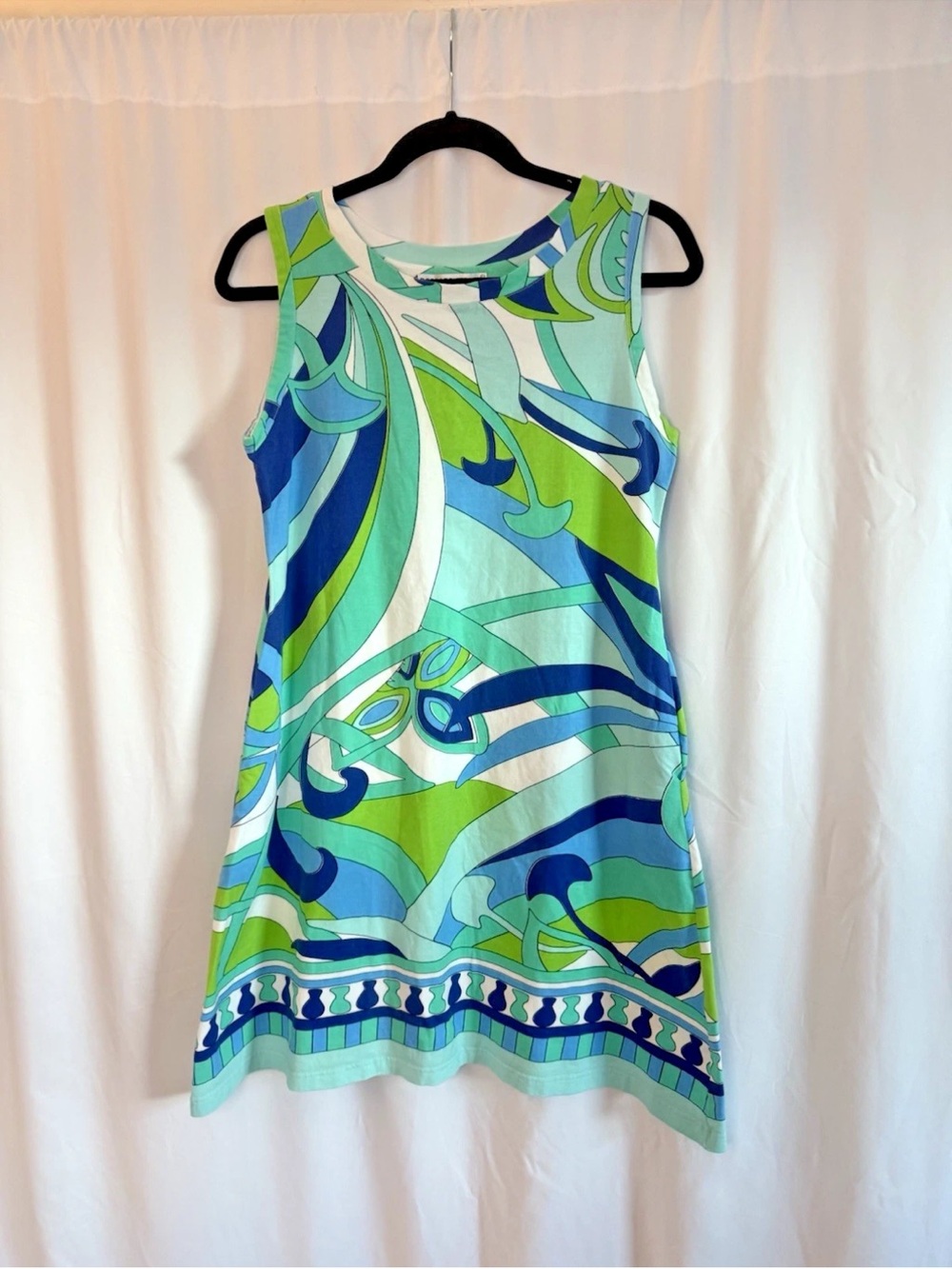 Barbara Gerwit Pucci-Like Pattern Tunic Dress - Size Medium